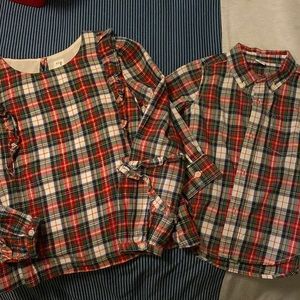 GAP Matching boy (3T) & girl (M) plaid